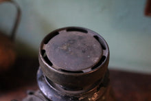 Load image into Gallery viewer, Antique Early 20th Century Carriage / Automobile Lamp - Red Glass Lens - 21 cm Tall
