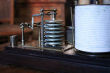 Load image into Gallery viewer, Antique Working Barograph In Glazed Wooden Case - Scientific Instrument - 31 x 19.5 x 16 cm
