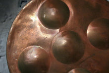 Load image into Gallery viewer, Antique French Copper Egg Poacher / Escargot Pan – 27cm / 10.6" Diameter

