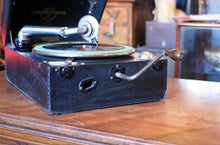 Load image into Gallery viewer, Antique Columbia Graphophone No.201 Portable Gramophone – Cased Wind-Up Record Player – 39 x 28 x 17 cm
