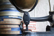 Load image into Gallery viewer, Antique Cast Iron Balance Scales – Brass Pans With Weights – Kitchen Scales
