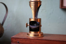 Load image into Gallery viewer, Antique Victorian Brass Field Microscope By Aitchison &amp; Co Opticians To H.M. Govt London In Mahogany Case
