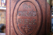 Load image into Gallery viewer, Antique Victorian Child’s Bible – Cassell Petter &amp; Galpin – Illustrated – Brass Clasp Binding – c.1900 – 28cm
