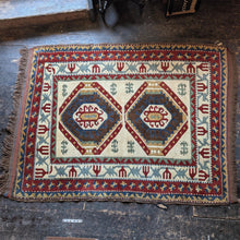 Load image into Gallery viewer, 4'6" x 6'0" - Antique Hand-Knotted Tribal Wool Rug - Caucasian Kazak Style Carpet With Thick Pile - 182 x 137 cm
