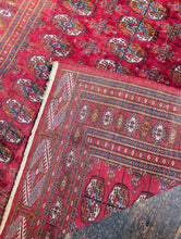 Load image into Gallery viewer, 6'1" x 4'1" - Antique Afghan Baluch (Baluchi) Hand-Knotted Wool Rug - Madder Red &amp; Indigo - 186 x 124 cm
