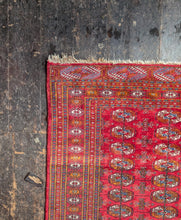 Load image into Gallery viewer, 6'1" x 4'1" - Antique Afghan Baluch (Baluchi) Hand-Knotted Wool Rug - Madder Red &amp; Indigo - 186 x 124 cm
