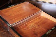 Load image into Gallery viewer, Antique Burr Walnut Writing Slope – Victorian Portable Desk With Key – 35 x 22 x 12 cm
