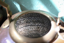Load image into Gallery viewer, Antique Arts &amp; Crafts Copper Tea Kettle - Hand Hammered Copper and Brass - Fireside Kettle - Early 20th Century
