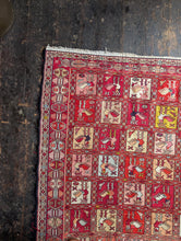 Load image into Gallery viewer, 6'6" x 3'11" - Antique Turkmen Bird Gul Hand-Knotted Wool Rug - Madder Red &amp; Ivory - 198 x 119 cm
