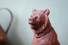 Load image into Gallery viewer, Antique Black Forest Carved Wooden Bear Figure - Hand-Carved Swiss Forest Bear Sculpture - 15.5cm
