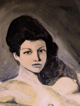 Load image into Gallery viewer, Allan Arthur Wilson (1944–2024) - Reclining Female Nude Study - Original Gouache On Card - 43 x 27cm
