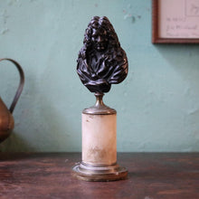 Load image into Gallery viewer, Antique Grand Tour Bronze Bust Of Louis XIV On Marble Column Pedestal
