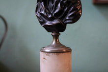 Load image into Gallery viewer, Antique Grand Tour Bronze Bust Of Louis XIV On Marble Column Pedestal
