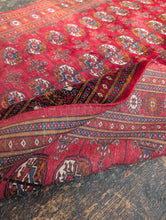 Load image into Gallery viewer, 6'1" x 4'1" - Antique Afghan Baluch (Baluchi) Hand-Knotted Wool Rug - Madder Red &amp; Indigo - 186 x 124 cm
