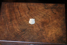 Load image into Gallery viewer, Antique Burr Walnut Writing Slope – Victorian Portable Desk With Key – 35 x 22 x 12 cm

