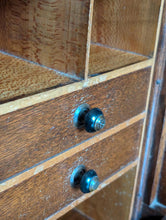 Load image into Gallery viewer, Antique Oak Roll Top Desk - Tambour Bureau With Original Key - Edwardian Office Desk - 124cm
