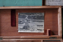 Load image into Gallery viewer, Antique Brass Field Microscope In Original Mahogany Case – Scientific Instrument With Provenance – 26cm Tall
