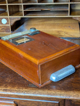 Load image into Gallery viewer, Vintage "Caise" Wooden Receipt Register – Shop Cash Register / Receipt Dispenser – Mid-Century Retail Counter Display
