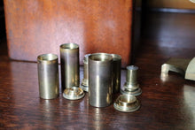 Load image into Gallery viewer, Antique Brass Field Microscope With Mahogany Case - Scientific Instrument With Accessories
