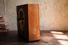 Load image into Gallery viewer, Vintage Mid Century Dansk Selskab Wind Up Mantel Clock – Danish Mechanical Desk Clock – Working – 8.9" x 7.5" x 2.8" (22.5 x 19 x 7 cm)
