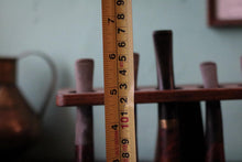 Load image into Gallery viewer, Vintage Briar Pipe Collection With Wooden Pipe Rack - Six Tobacco Pipes Display Stand
