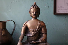 Load image into Gallery viewer, Antique Early 20th Century Thai Bronze Buddha Statue - Bhumisparsha Mudra - Seated Figure - 25cm Tall
