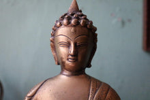 Load image into Gallery viewer, Antique Early 20th Century Thai Bronze Buddha Statue - Bhumisparsha Mudra - Seated Figure - 25cm Tall
