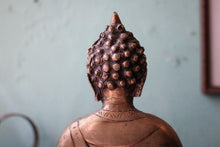 Load image into Gallery viewer, Antique Early 20th Century Thai Bronze Buddha Statue - Bhumisparsha Mudra - Seated Figure - 25cm Tall
