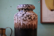 Load image into Gallery viewer, Vintage West German Fat Lava Floor Vase - Drip Glaze Studio Pottery Cylinder Vase - 30 cm
