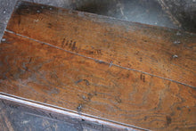 Load image into Gallery viewer, 18th Century Carved Oak Bible Box - Georgian Folk Art Bible Chest - Antique Religious Storage Casket - 62cm
