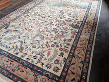 Load image into Gallery viewer, 4'1" x 6'4" - Vintage Hand-Knotted Tree Of Life Wool Rug - Bird &amp; Floral Garden Design - 124 x 194 cm
