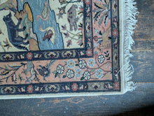 Load image into Gallery viewer, 4'1" x 6'4" - Vintage Hand-Knotted Tree Of Life Wool Rug - Bird &amp; Floral Garden Design - 124 x 194 cm
