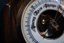 Load image into Gallery viewer, Vintage C.1930's Oak Aneroid Wall Barometer - Octagonal Case - Working Order - Weather Station

