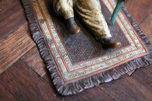 Load image into Gallery viewer, Antique Franz Bergman Vienna Bronze Arab Boy With Falcon On Rug - Cold Painted Bronze Figure - 12cm
