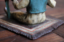 Load image into Gallery viewer, Antique Franz Bergman Vienna Bronze Arab Boy With Falcon On Rug - Cold Painted Bronze Figure - 12cm

