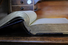 Load image into Gallery viewer, Antique Brown's Self-Interpreting Family Bible - Brass Mounted Leather Binding - Glasgow Publication - 34cm
