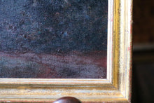 Load image into Gallery viewer, Original E H Compton Mountain Landscape Oil Painting – Bergspitzen - Framed Antique Alpine Scene – 52 x 41.5cm
