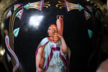 Load image into Gallery viewer, Early 20th.C  French Porcelain &amp; Ormolu Vase – Egyptian Revival with Gilded Winged Sphinx Handles - c.1920's
