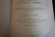 Load image into Gallery viewer, Antique Victorian Family Bible by Rev. John Brown – Leather Bound – Illustrated – Gilt Edges – c.1880
