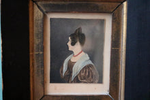 Load image into Gallery viewer, Antique 19th Century Portrait Painting of a Lady – Ebonised and Gilt Frame

