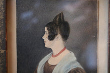 Load image into Gallery viewer, Antique 19th Century Portrait Painting of a Lady – Ebonised and Gilt Frame
