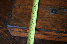 Load image into Gallery viewer, Antique Victorian Oak Candle Box / Pencil Case / Art box
