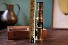 Load image into Gallery viewer, Antique Victorian Brass Drum Microscope – J &amp; W E Archbutt Westminster – Fitted Wooden Case – Working
