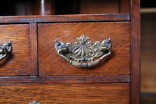 Load image into Gallery viewer, Antique Edwardian Glazed Smokers Cabinet – Tobacco Pipe Display Cabinet – Three Drawers – c.1900
