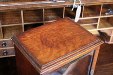 Load image into Gallery viewer, Antique Edwardian Glazed Smokers Cabinet – Tobacco Pipe Display Cabinet – Three Drawers – c.1900
