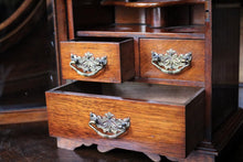 Load image into Gallery viewer, Antique Edwardian Glazed Smokers Cabinet – Tobacco Pipe Display Cabinet – Three Drawers – c.1900

