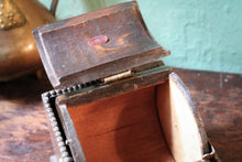 Load image into Gallery viewer, Antique Oak Mechanical Cigarette Dispenser – Art Deco Desktop Tobacciana
