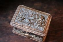 Load image into Gallery viewer, Antique French La Fontaine Fables Jewellery Casket – Copper Box – Napoleon III
