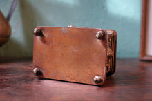 Load image into Gallery viewer, Antique French La Fontaine Fables Jewellery Casket – Copper Box – Napoleon III
