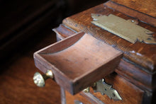 Load image into Gallery viewer, Antique Oak Smoker’s Cabinet – Concealed Locking Drawers – Tin-Lined Tobacco Box – Edwardian c.1900
